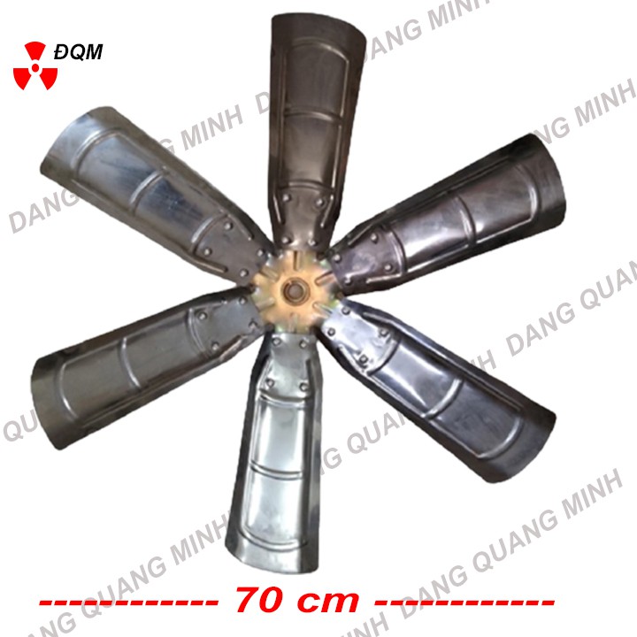 Cánh quạt inox 6 lá B8 công nghiệp cao cấp - thông gió, quạt lò , hút nhiệt bếp - quạt gió tuộc bin phát điện