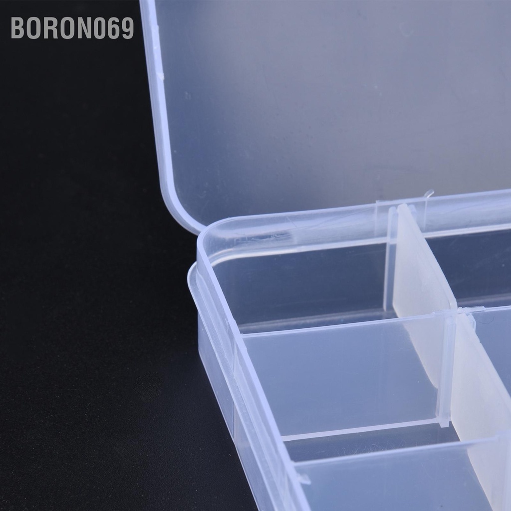 Boron069 Hộp tổ chức Chất liệu nhựa lưu trữ đồ trang sức cho chuỗi hạt Bông tai Vòng cổ Móc cá Bộ phận điện tử nhỏ