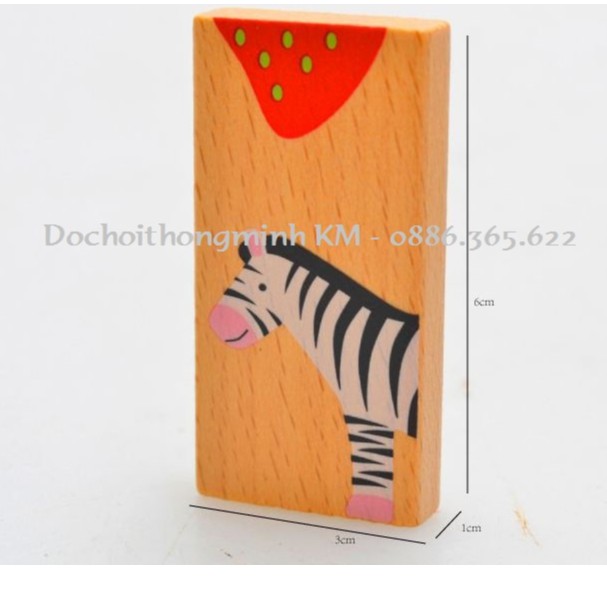 Đồ Chơi Domino Gỗ 28 Chi Tiết Nối Tiếp Rèn Luyện Trí Tuệ Cho Bé