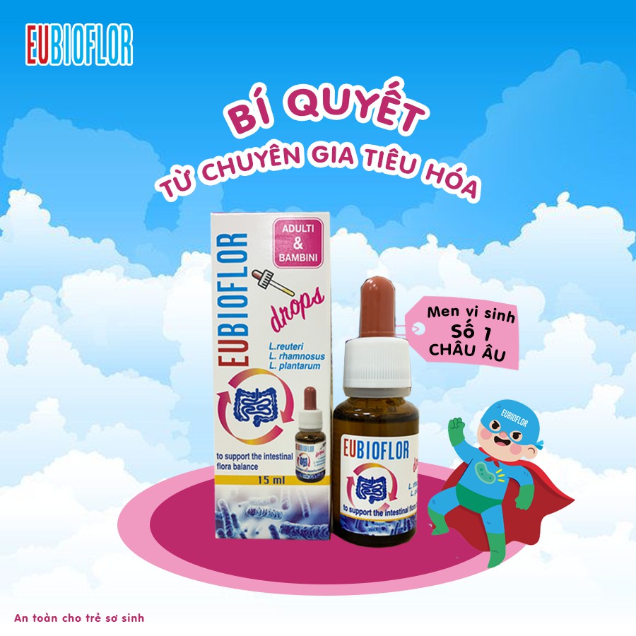 Men Vi Sinh Eubioflor - Hỗ trợ tăng cường tiêu hóa, giúp ăn ngon miệng, giảm rối loạn tiêu hóa, tiêu chảy, chướng bụng