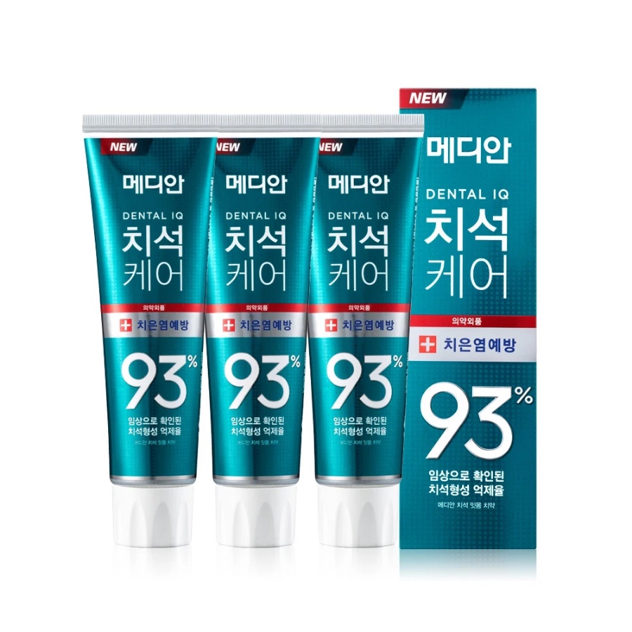 Kem đánh răng MEDIAN 93% IQ DENTAL Toothpaste giúp trắng răng 120g Hàn - Bahachiha