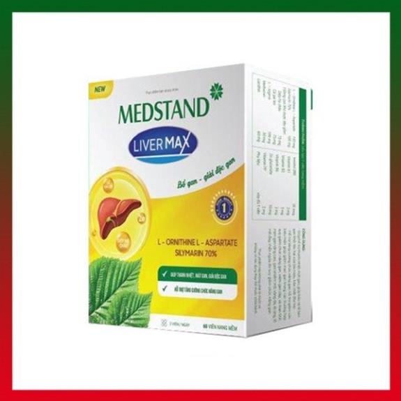 MEDSTAND LIVER MAX – Hỗ trợ bảo vệ và tăng cường chức năng gan, giải độc gan (60 viên)