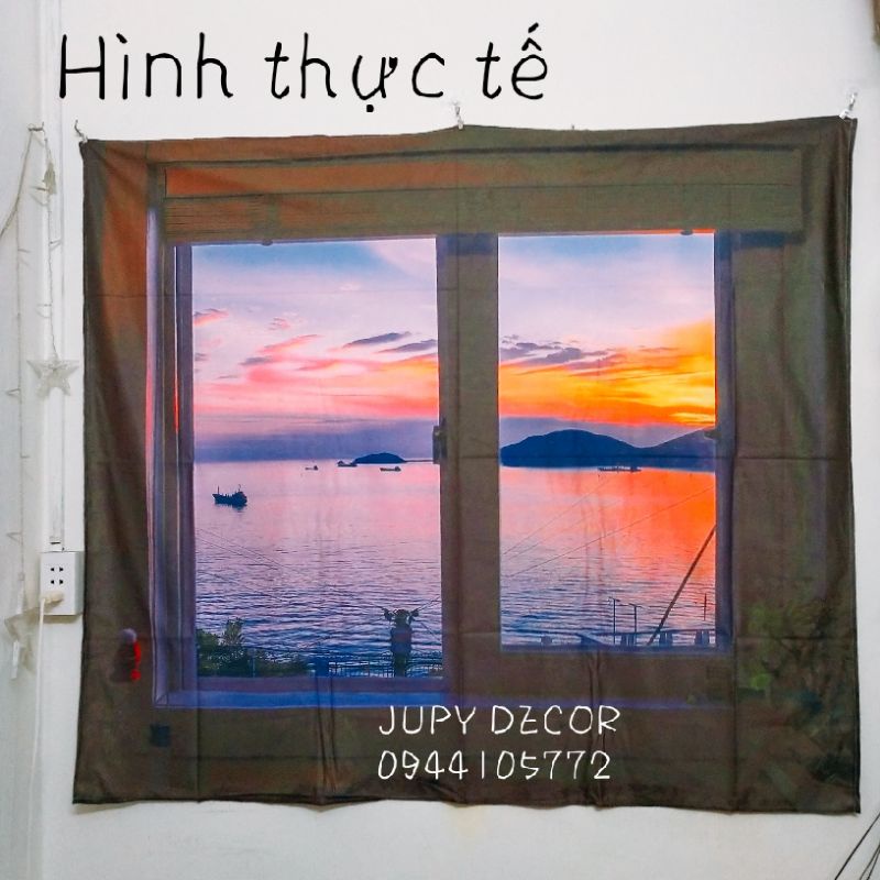 Thảm Treo Tường Trang Trí Phong Cách Hoàng Hôn Lãng Mạn