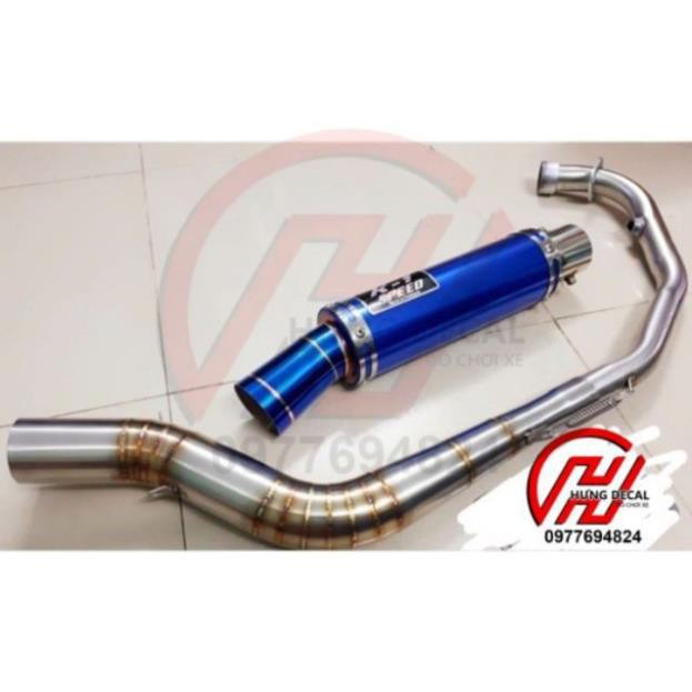 Trọn bộ lon pô k1 thái  và cổ pô kou  gắn mọi loại xe