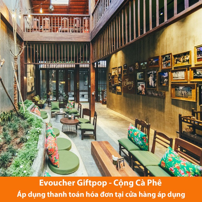 Hồ Chí Minh, Hà Nội [Evoucher] Phiếu quà tặng cửa hàng Cộng Cà Phê trị giá 100.000 VNĐ