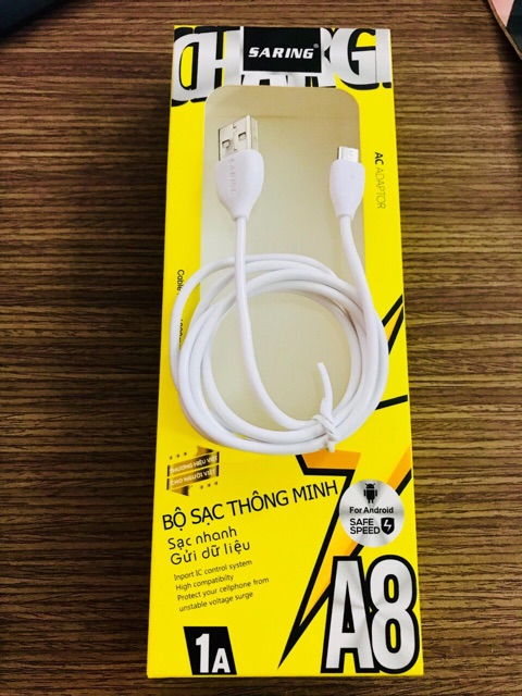 Bộ củ sạc, cốc sạc thông minh đầu v8 cho điện thoại android (samsung, oppo, vivo, xiaomi,nokia...)