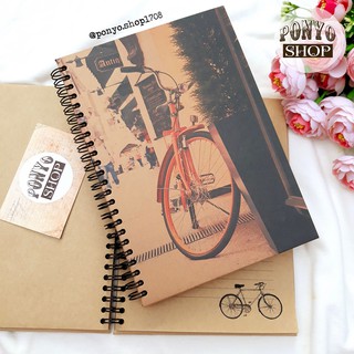 Sổ tay Handmade Vintage, bìa cứng - Mẫu Xe đạp (Vintage Bicycle)