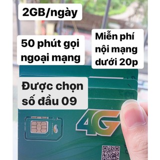 [Được Chọn Số ]Sim 4G Viettel đăng ký được V120 có 2GB/Ngày + Gọi Miễn Phí Viettel + Tặng 50p Gọi Ngoại Mạng Hàng Tháng.
