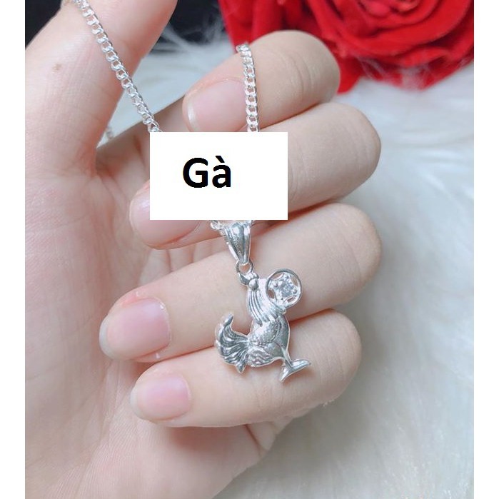 Mặt dây chuyền bạc 12 con giáp