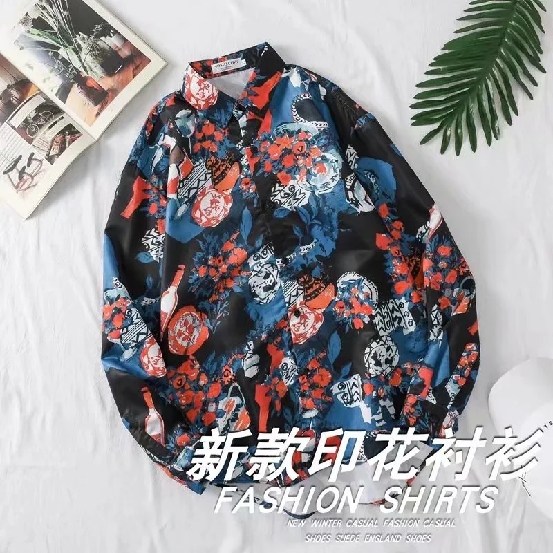 Áo Sơ Mi Dài Tay Phong Cách Châu Âu Cho Nam Size M-3Xl