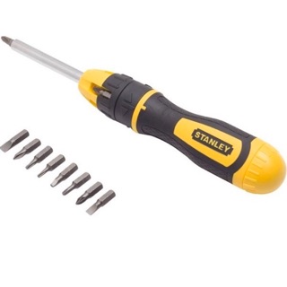 Bộ Tua vít đa năng đảo chiều, 10 mũi stanley STHT68010-8