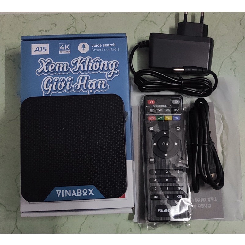 ĐẦU THU TV BOX ANDROID 10.0 CHÍNH HÃNG VINABOX A15 2021 CHẤT LƯỢNG TỐT