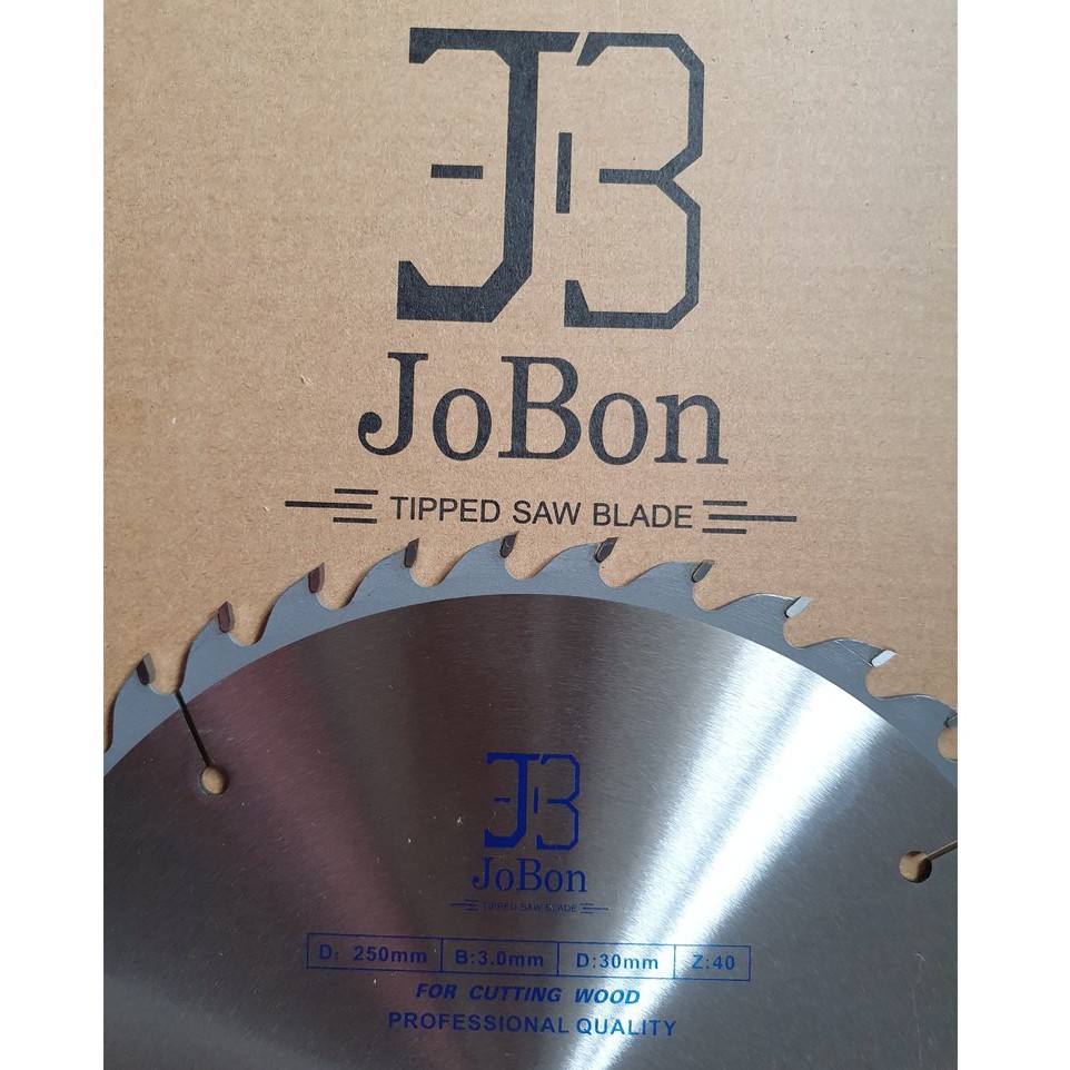 Lưỡi cưa gỗ JoBon-25040, đĩa cưa gỗ JoBon-25040 (250mm x 3.0mm x 30mm-40T)