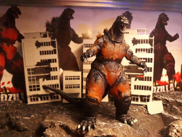 Mô hình đồ chơi khủng long quái vật burning godzilla NECA 1995.