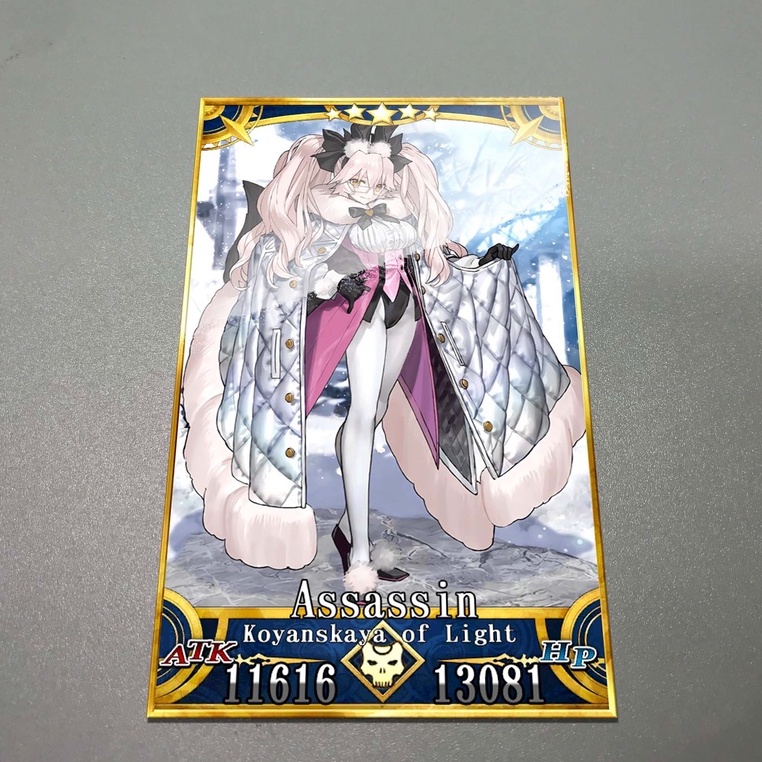 Thẻ bài custom card bánh xốp anime Fate/Grand Order FGO để sưu tầm tự chọn Koyanskaya Of Light