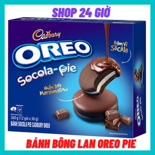 Bánh bông lan socola kem oreo - pie