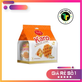 Túi bánh trứng tươi Karo chà bông phô mai hoàng kim ngon ngất ngây loại 156g