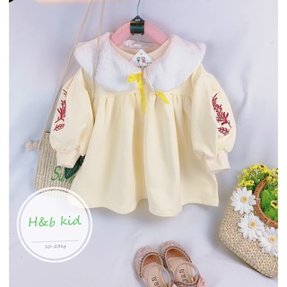 Áo khoác nỉ bông phối cổ lông