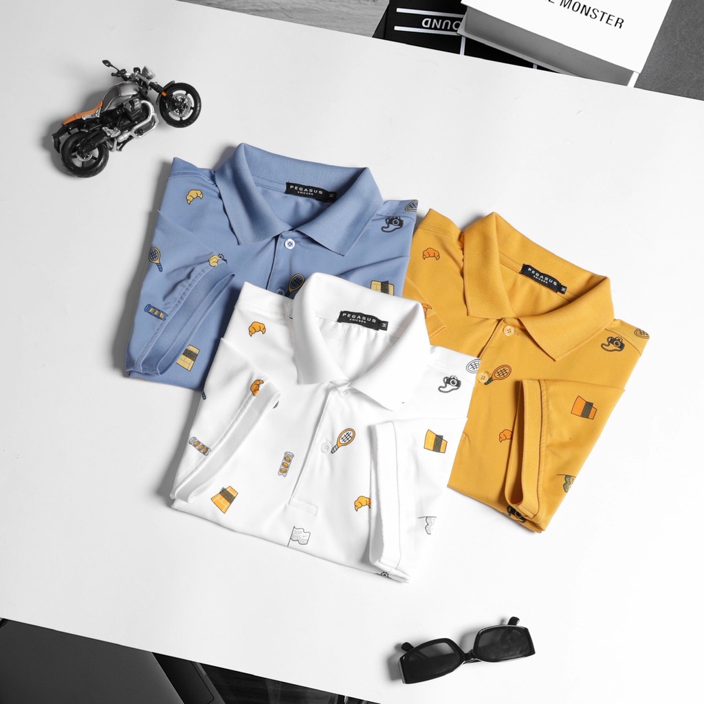 ÁO THUN NAM CỔ BẺ HỌA TIẾT IN KIỂU ĐẸP có big size