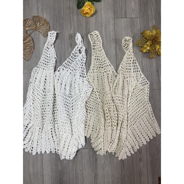 [HTSHOP]-Áo lưới ren móc nữ ba lỗ độc đáo phiên bản HQ