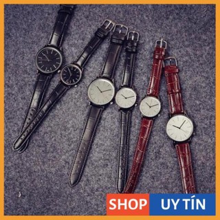 Đồng hồ cặp nam nữ Weesky L6040 dây da 3 màu hot