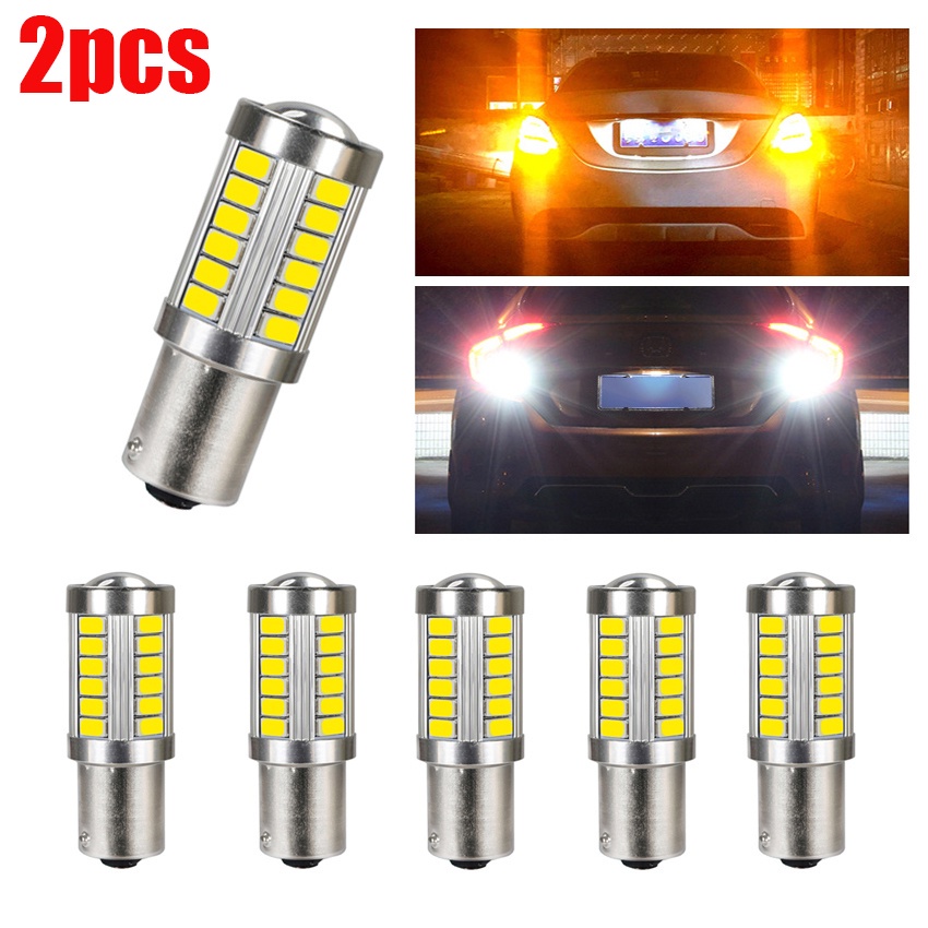 Bộ 2 Đèn LED 1156 1157 33 SMD 5630 5730 12V DRL Chất Lượng Cao Cho Xe Hơi
