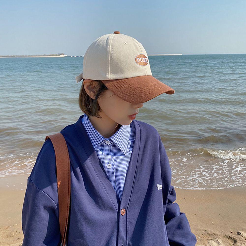 Mũ Lưỡi Trai Thêu Chữ Phối Màu Cá Tính Thời Trang Phong Cách Hàn Quốc Cho Nữ