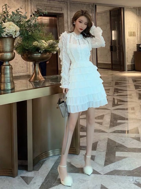 Đầm thiết kế tầng xoè qccc