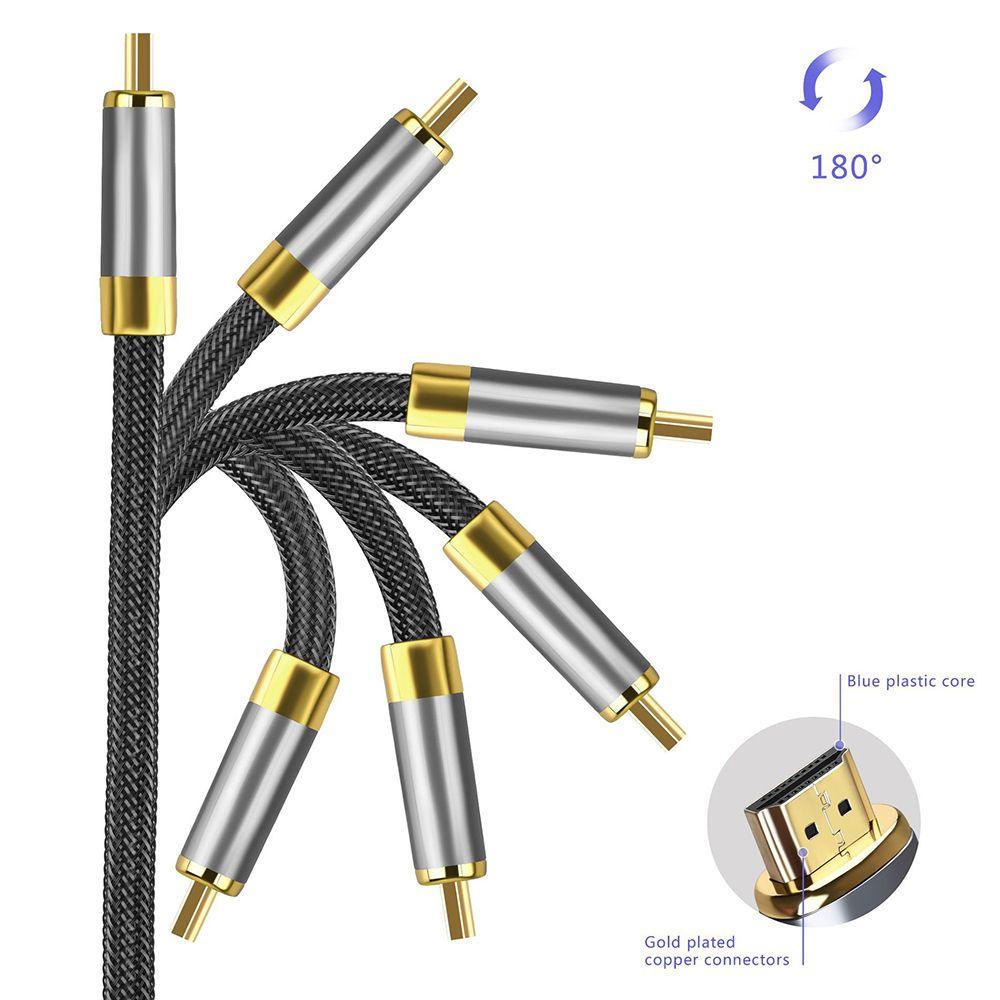 Dây CáP HDMI 48Gbps 1m / 1.5m / 3m / 5m Chuyên DụNg Cho MáY ChiếU PS5 PS4