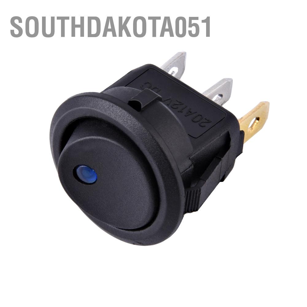 Nút nhấn bật / tắt công tắc Spst 12V cho xe van Dash Boat Light A
