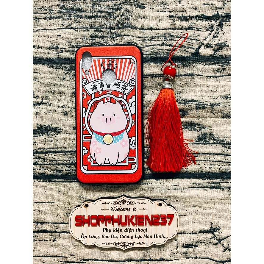 [Freeship toàn quốc từ 50k] ỐP LƯNG HÌNH CHÚ HEO HUAWEI NOVA 3E ỐP DẺO HÌNH CHÚ HEO TẶNG KÈM DÂY ĐEO