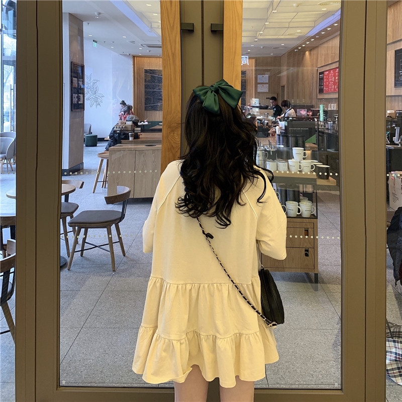 Đầm SUXI tay ngắn in họa tiết đáng yêu trẻ trung dành cho nữ