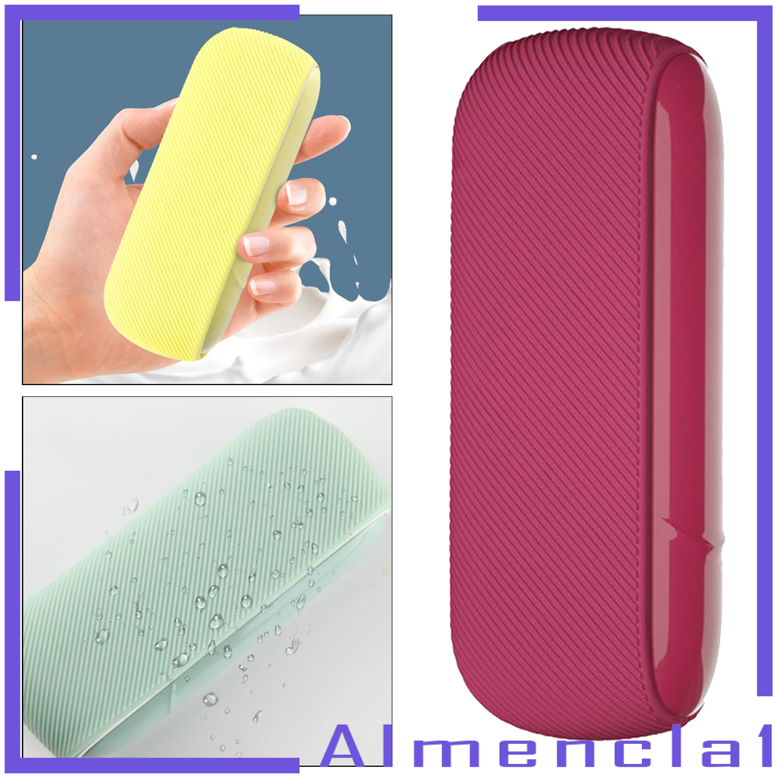 [ALMENCLA1]Twill Silicone Cover Full Protective Case Pouch for IQOS 3.0