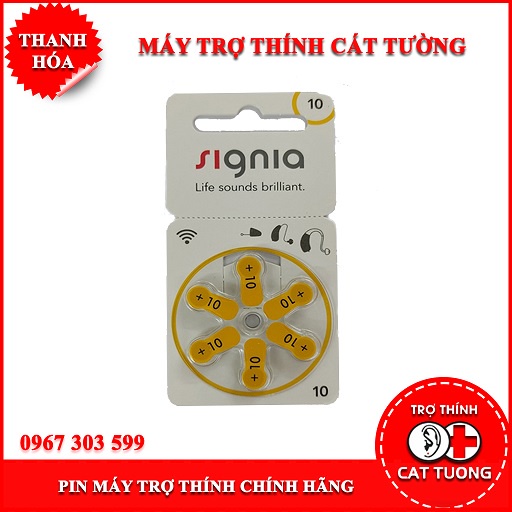 pin 10 máy trợ thính nhét trong tai SIGNIA
