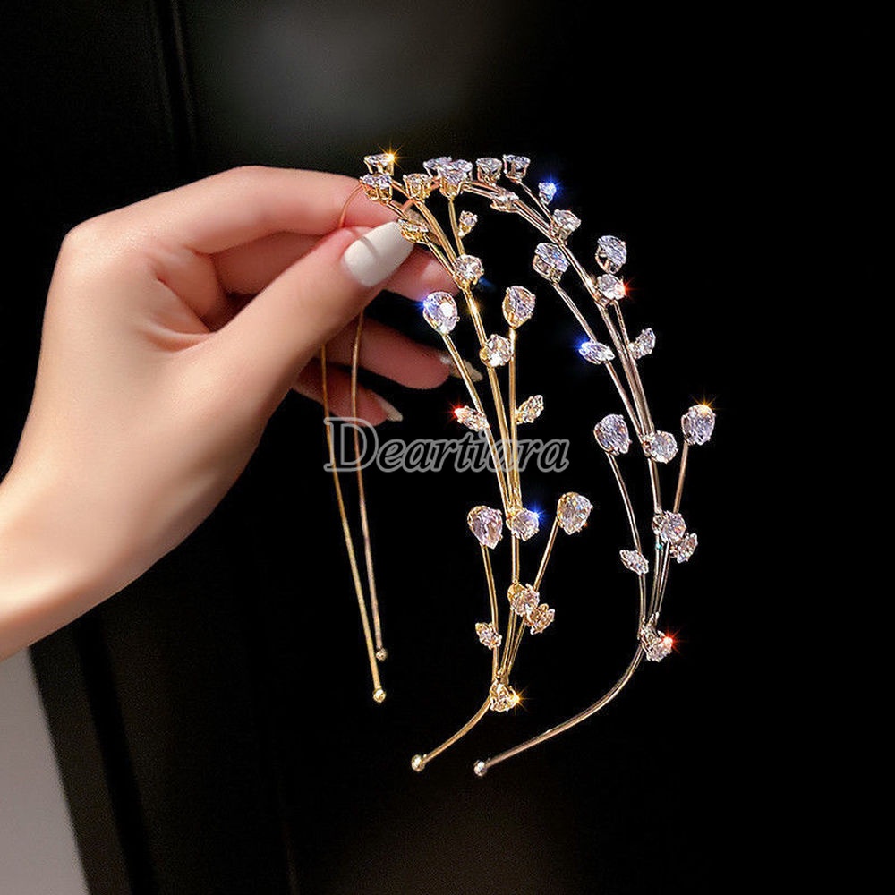 Băng Đô Mỏng Đính Đá Dễ Phối Đồ Thời Trang Cho Nữ