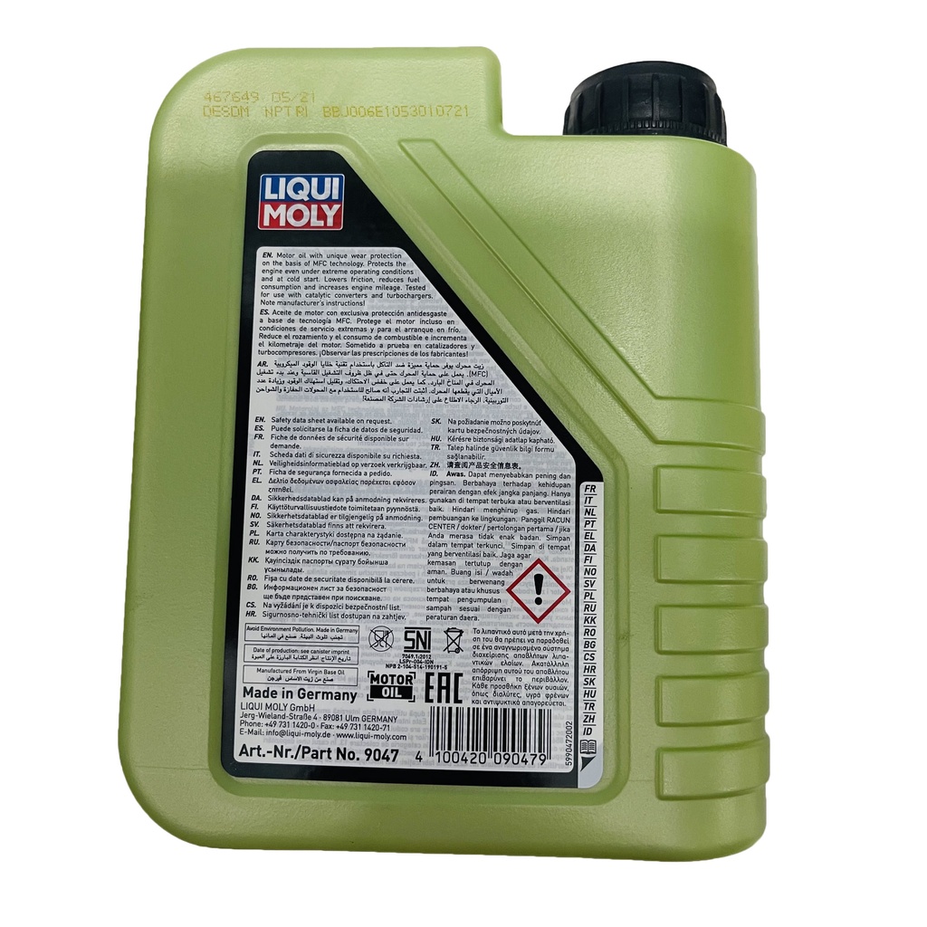Nhớt Tổng Hợp LIQUI MOLY MOLYGEN 5W30 + Nhớt hộp số  Liqui Gear Oil GL4 80W-90 Scooter 150ml