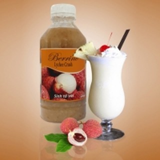 Sinh tố Berino Vải chai 1l