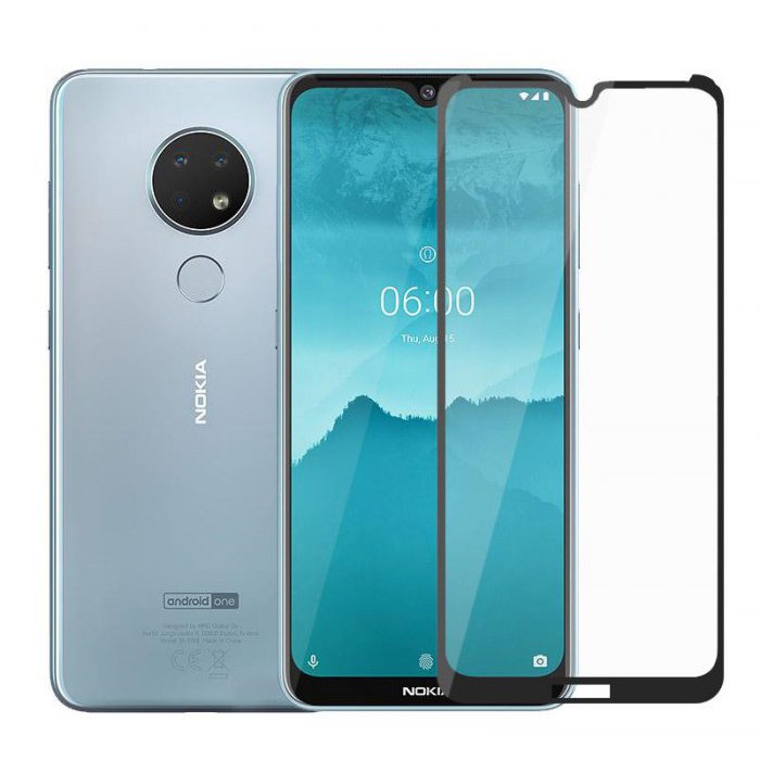 Tấm dán kính cường lực Nokia 7.2 - 2019 full 5D tràn màn hình