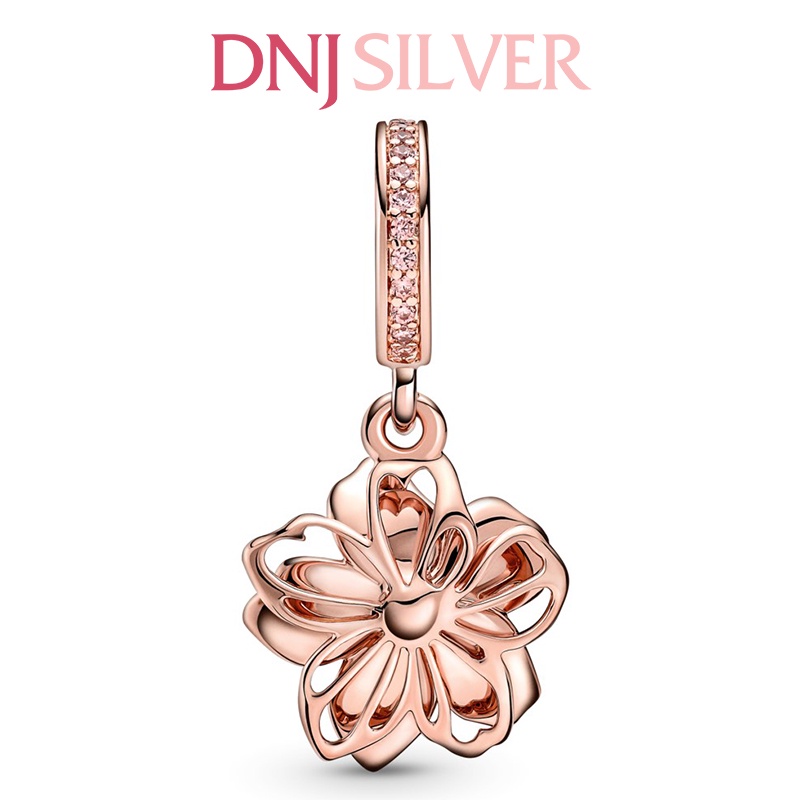 [Hàng cao cấp] Charm bạc 925 cao cấp, hàng chuẩn bạc - Charm Cherry Blossom thích hợp để mix vòng tay charm - DN041