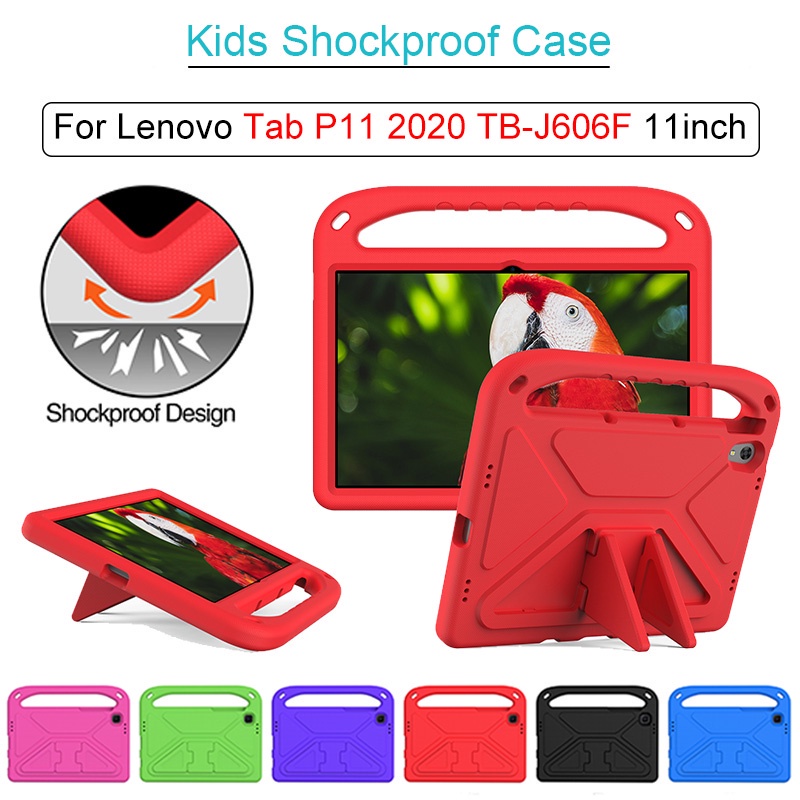 Ốp lưng máy tính bảng Eva chống sốc có giá đỡ an toàn cho Lenovo Tab P11 2020 Tb-J606F 11inch