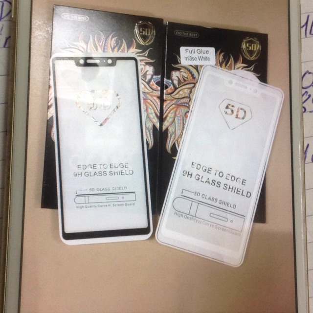 Dán Full 5D glue Mi8 SE