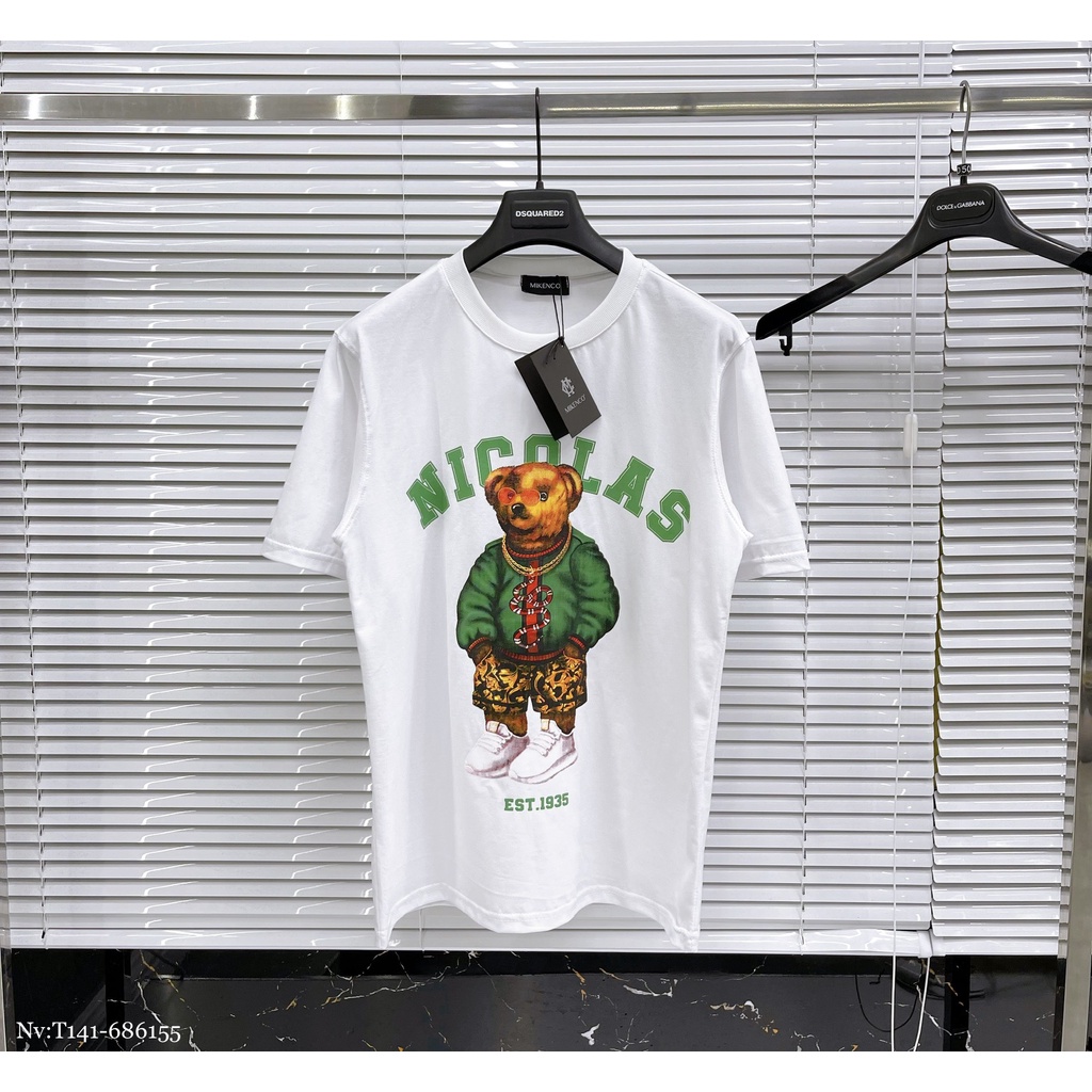 Áo Phông Nam Nicolas In Hình Gấu Hip Hop Cực Chất - Áo Phông Nam Nữ Cotton Thoáng Mát  DT FashionMenWear