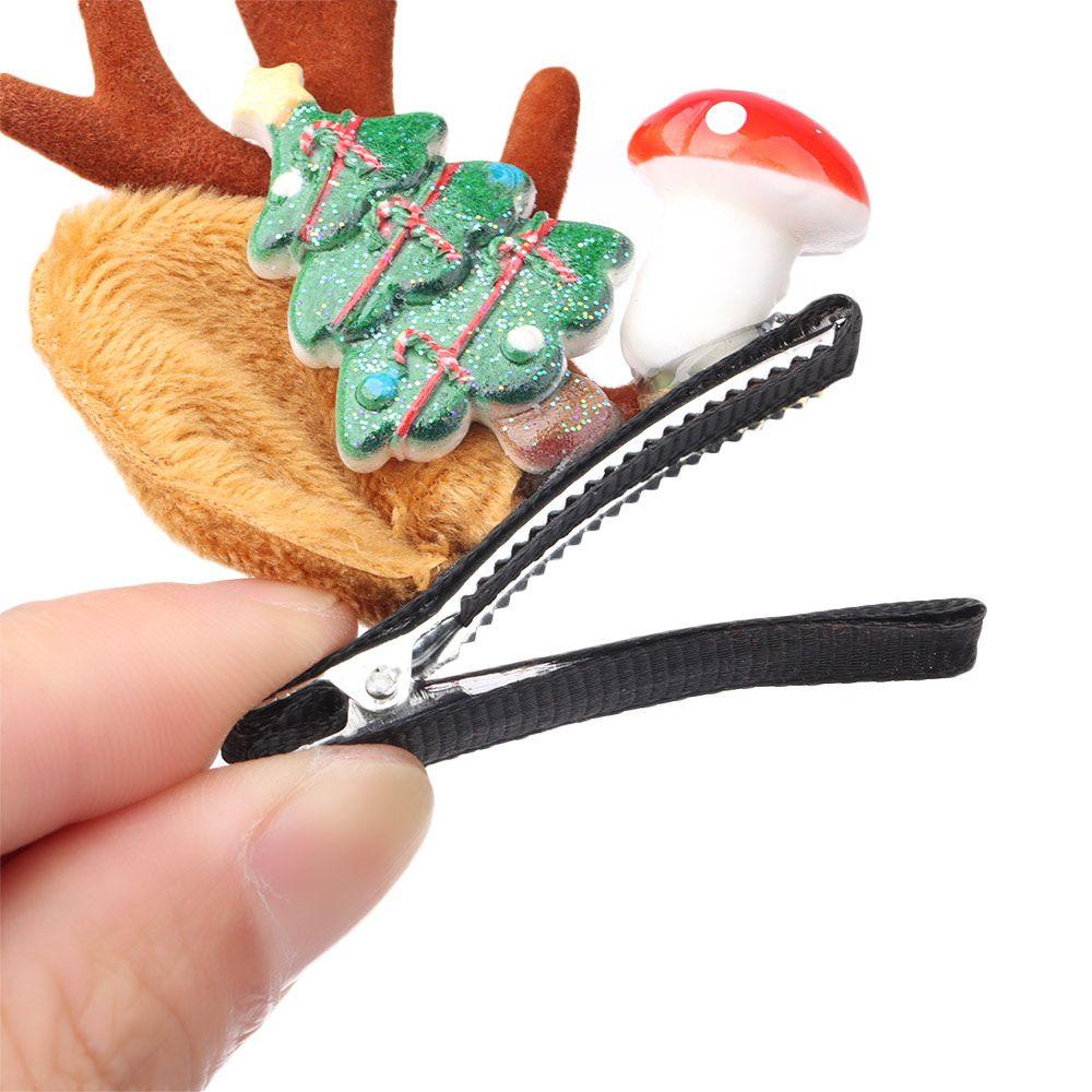 Bộ 2 Kẹp Tóc Phong Cách Giáng Sinh Đáng Yêu Cho Bé Gái