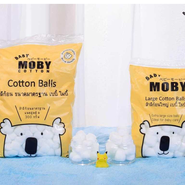 Bông viên đa năng MOBY tự nhiên và an toàn cho mẹ và bé