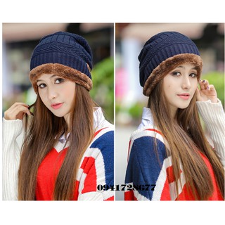 Mũ nón len nam nữ ấm áp thu đông Wool