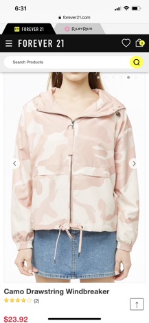 Áo khoác gió Forever21