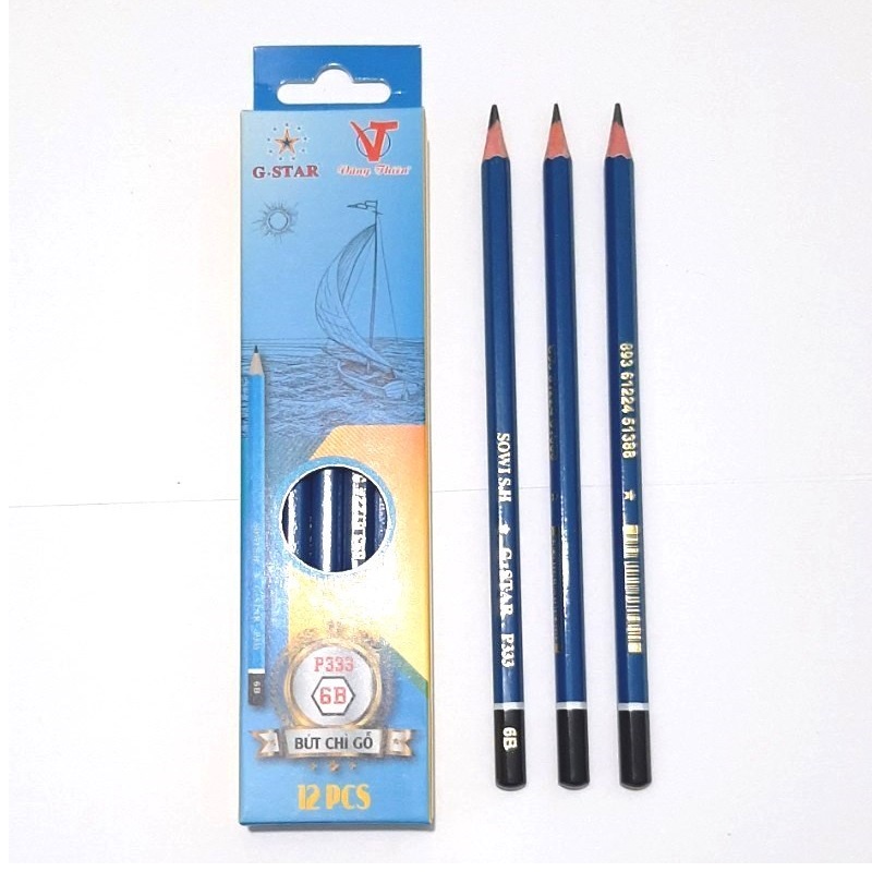 Bút chì mỹ thuật Gstar 3B/4B/5B/6B