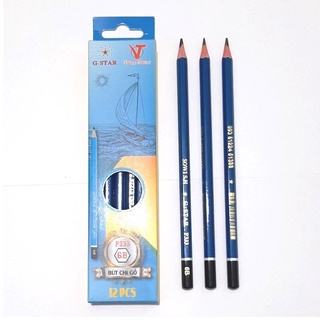 Bút chì mỹ thuật Gstar 3B/4B/5B/6B (Cây)