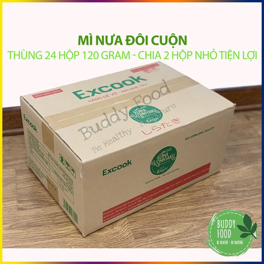 Mỳ Konjac/Mỳ Nưa - Thùng 24 Hộp - Không Đường, Không Đạm, Không Cholesterol - Ăn Kiêng, Giảm Cân Keto, Low Carb