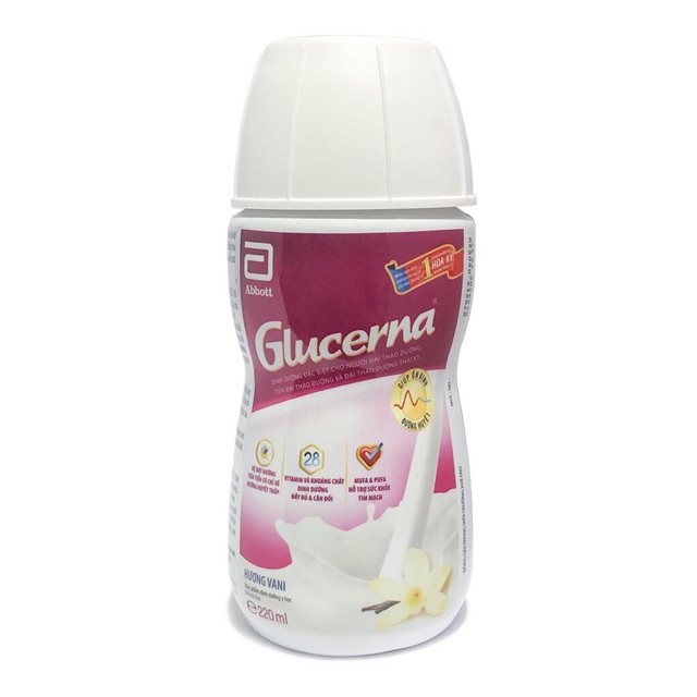 Thùng 30 chai Sữa nước Glucerna 220ml